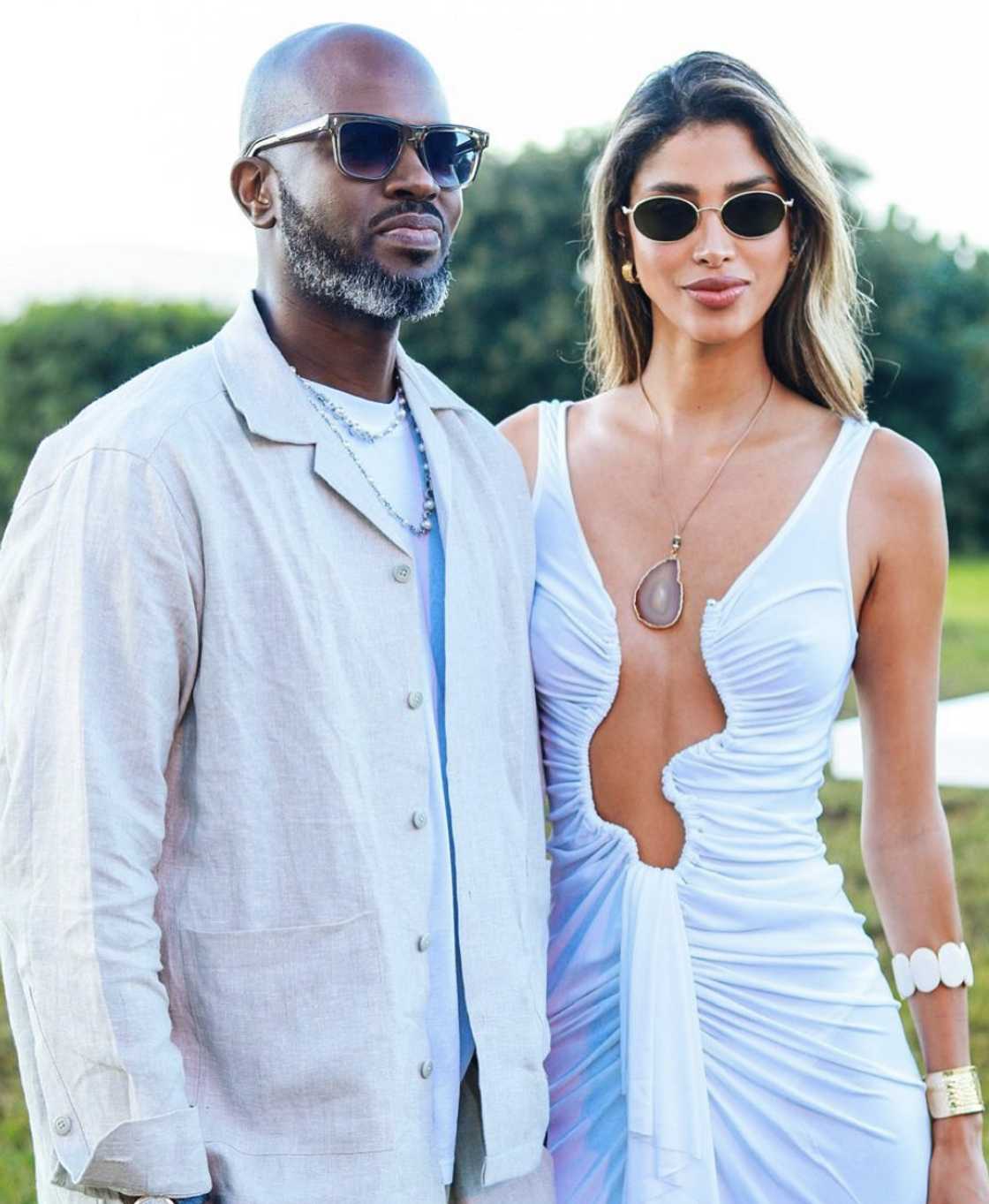 Black Coffee's girlfriend showed off their relationship Black Coffee's girlfriend showed off their relationship
