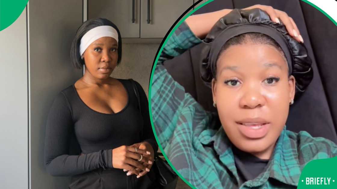 Lady installs random wig Lady installs random wig