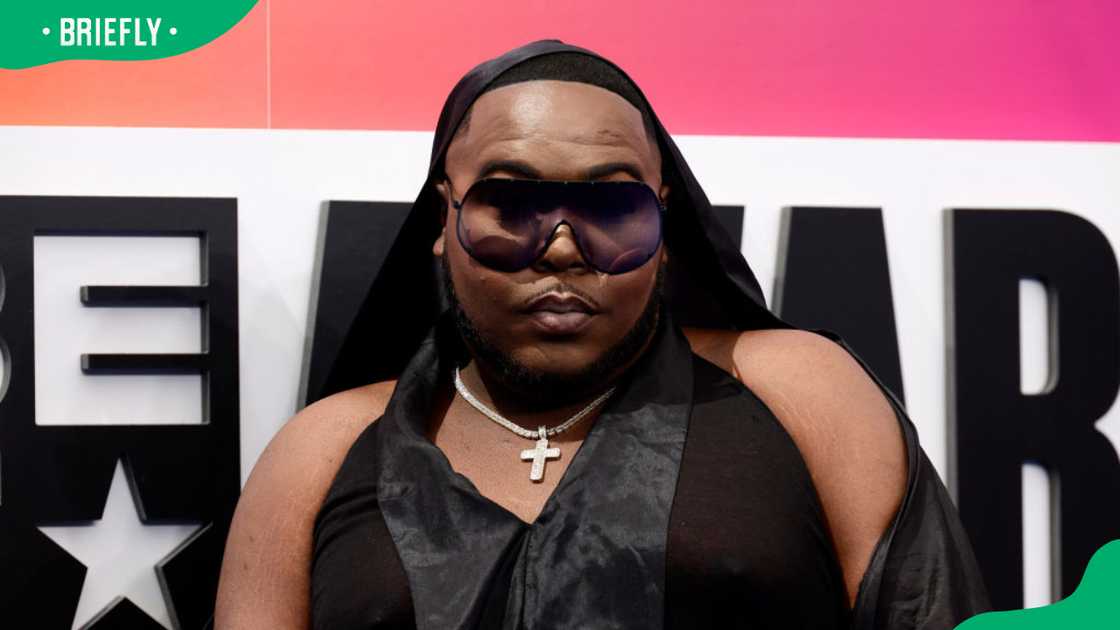 Rapper Saucy Santana during the 2024 BET Awards at Peacock Theatre Rapper Saucy Santana during the 2024 BET Awards at Peacock Theatre