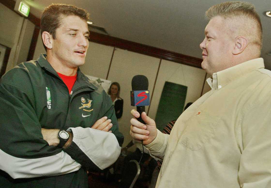 Springboks, South Africa, Joost van der Westhuizen, Kobus Wiese Springboks, South Africa, Joost van der Westhuizen, Kobus Wiese