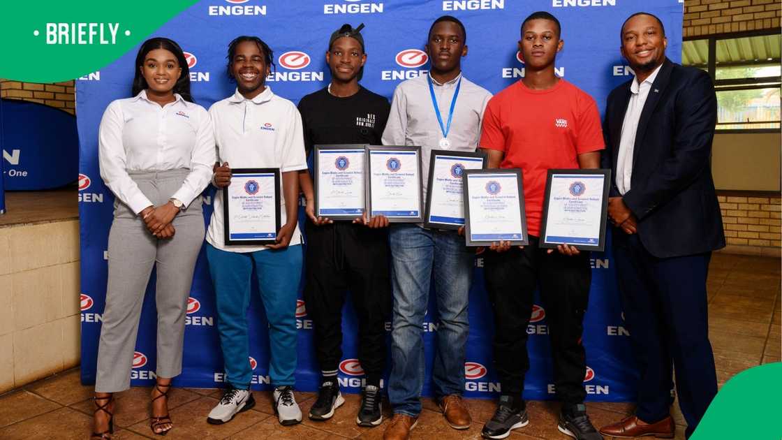 Engen Maths and Science Schools top achievers. Engen Maths and Science Schools top achievers.