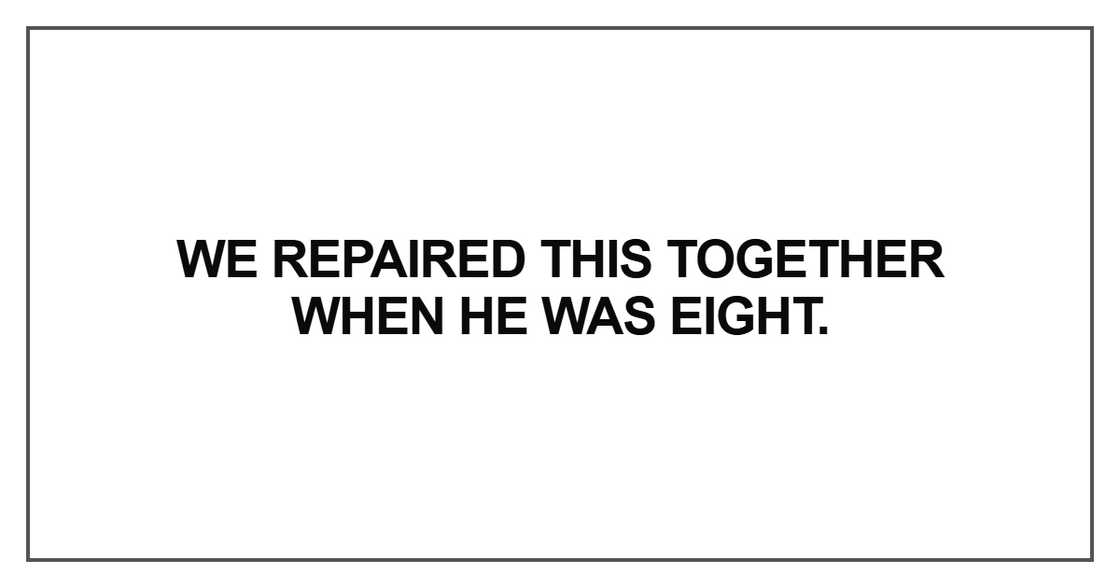 We repaired this together