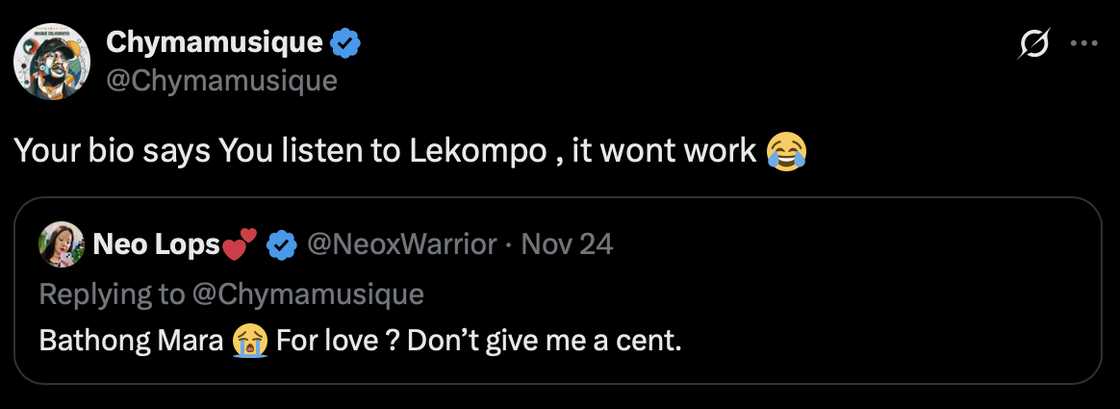 Chymamusique stated to the woman that she was not his type Chymamusique stated to the woman that she was not his type