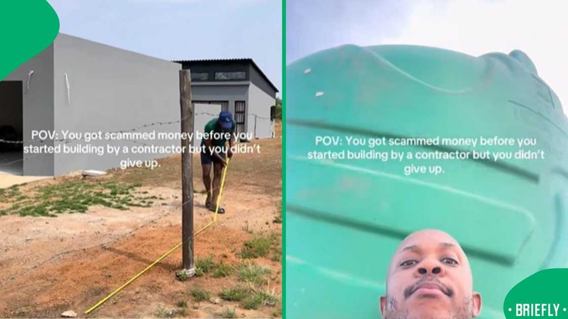 A Johannesburg builder overcame a major financial scam to complete his dream home