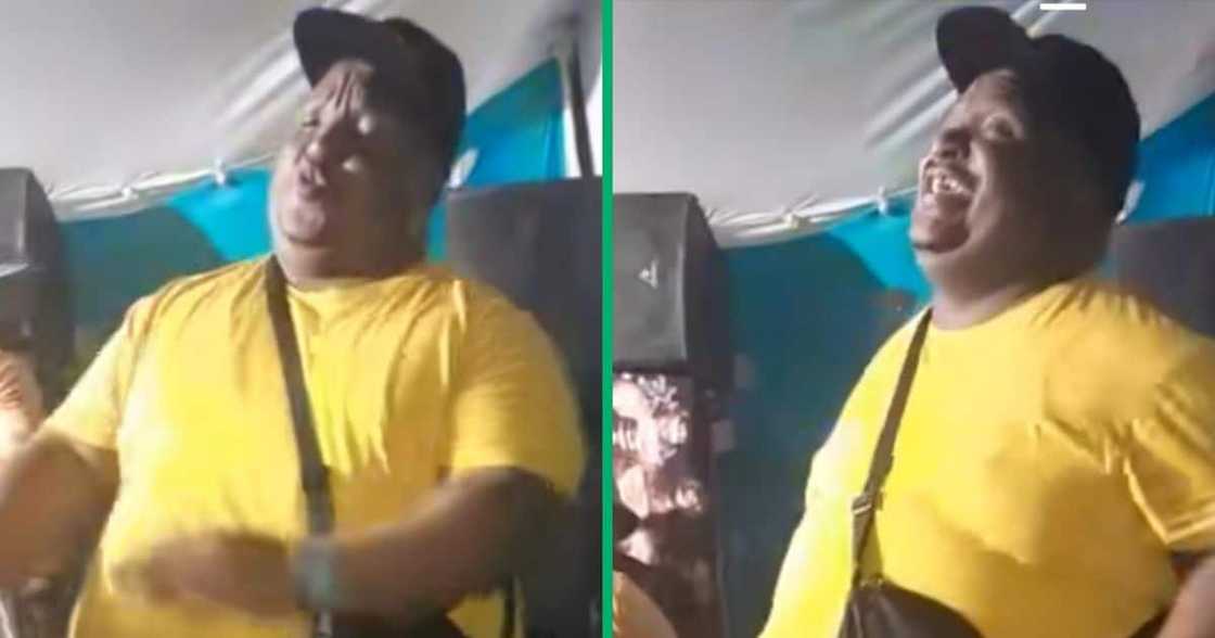 A man is happy dancing A man is happy dancing