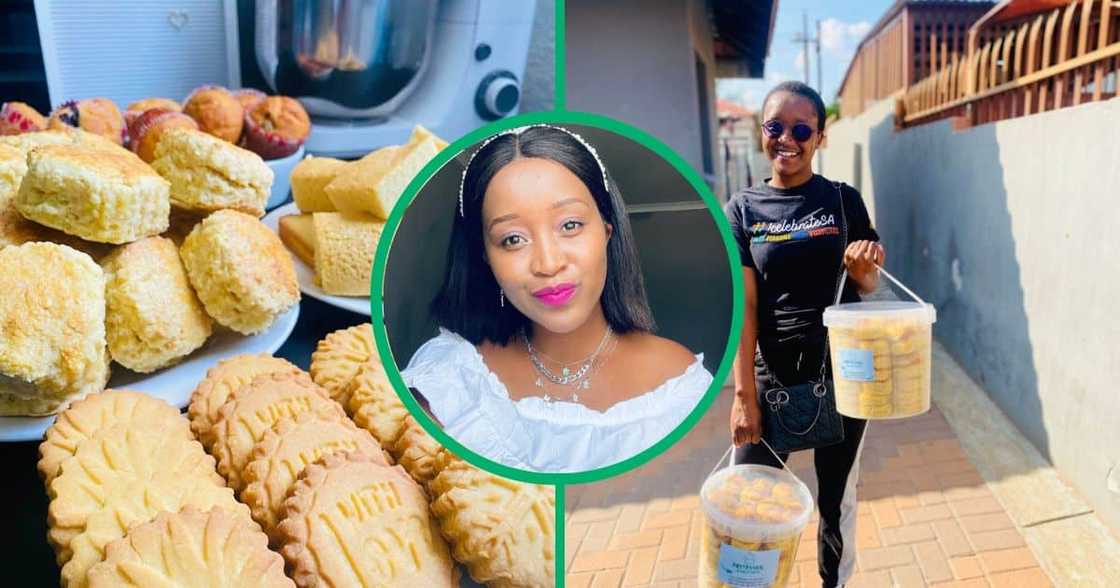 Enica Mahlako is from Limpopo. She has a diploma in mechanical engineering but has started a baking business to support herself.