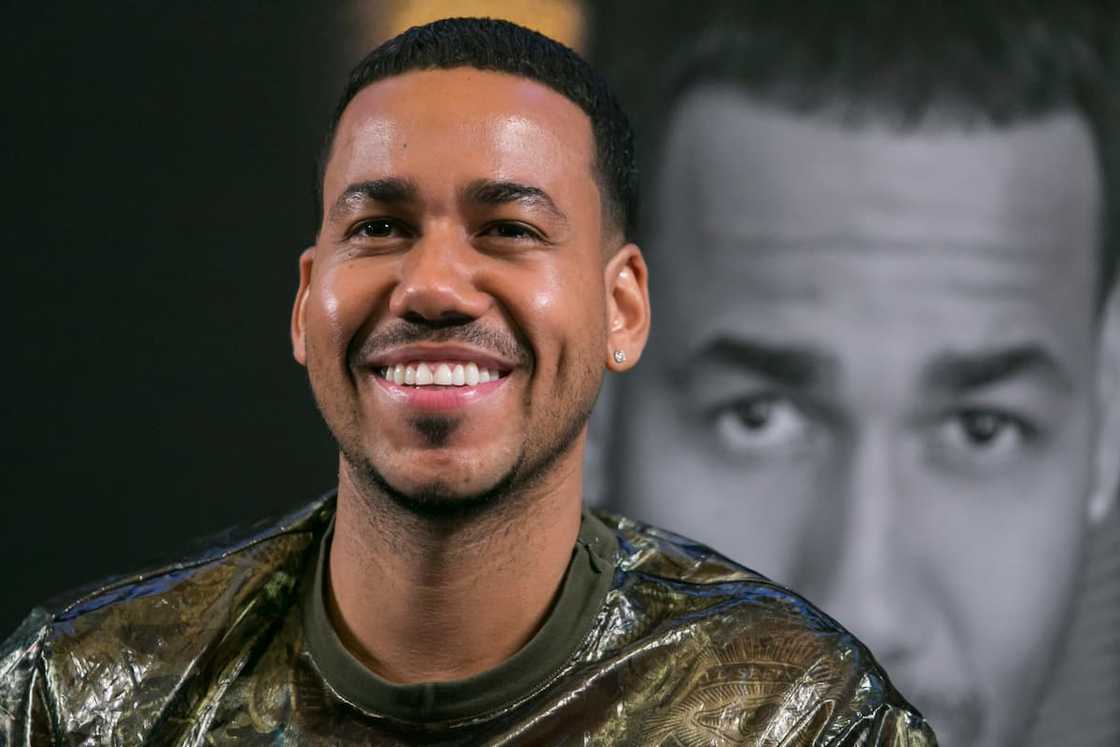 Romeo Santos at a press conference