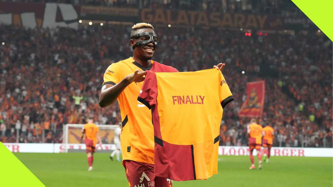 Victori Osimhen celebrated his first goal for Galatasaray against Kasimpasa. Victori Osimhen celebrated his first goal for Galatasaray against Kasimpasa.
