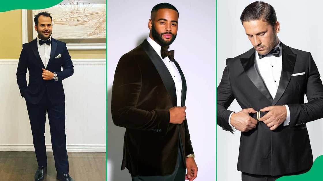 Black-tie wedding attire for men