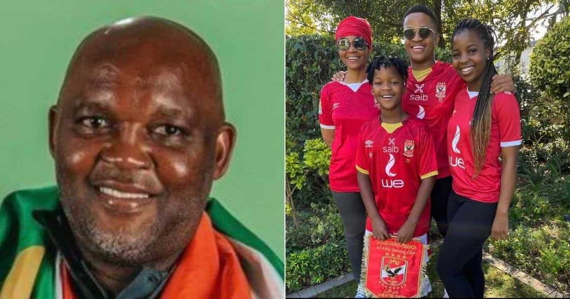 Al Ahly coach Pitso Mosimane has praised his family for standing behind him. Image: @TheRealPitso/Twitter Al Ahly coach Pitso Mosimane has praised his family for standing behind him. Image: @TheRealPitso/Twitter