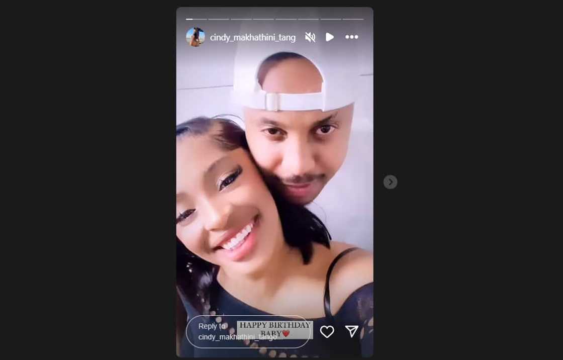 Cindy Makhathini is in a relationship with Felo Le Tee Cindy Makhathini is in a relationship with Felo Le Tee
