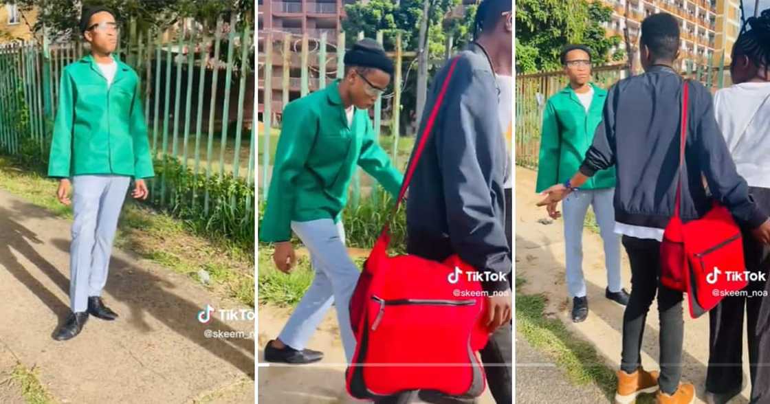 TikTok user @skeem_noa shared a video showing him playing the prank on a few women and came off second best in the end TikTok user @skeem_noa shared a video showing him playing the prank on a few women and came off second best in the end