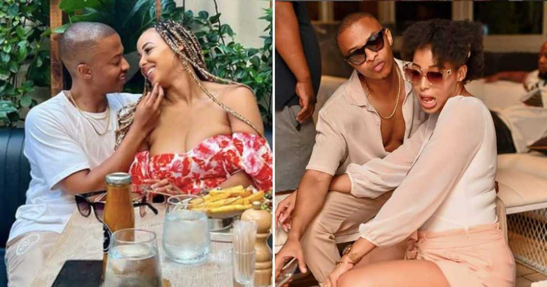 Oros Mampofu goes bald for baby mama, Bianca Oros Mampofu goes bald for baby mama, Bianca