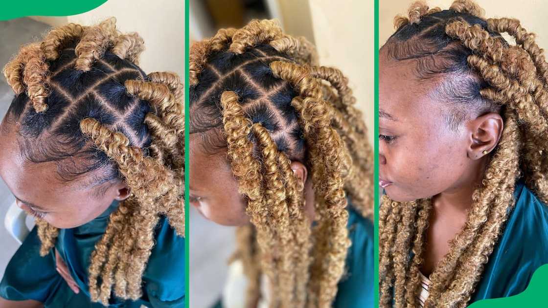 Butterfly locs with square partings Butterfly locs with square partings
