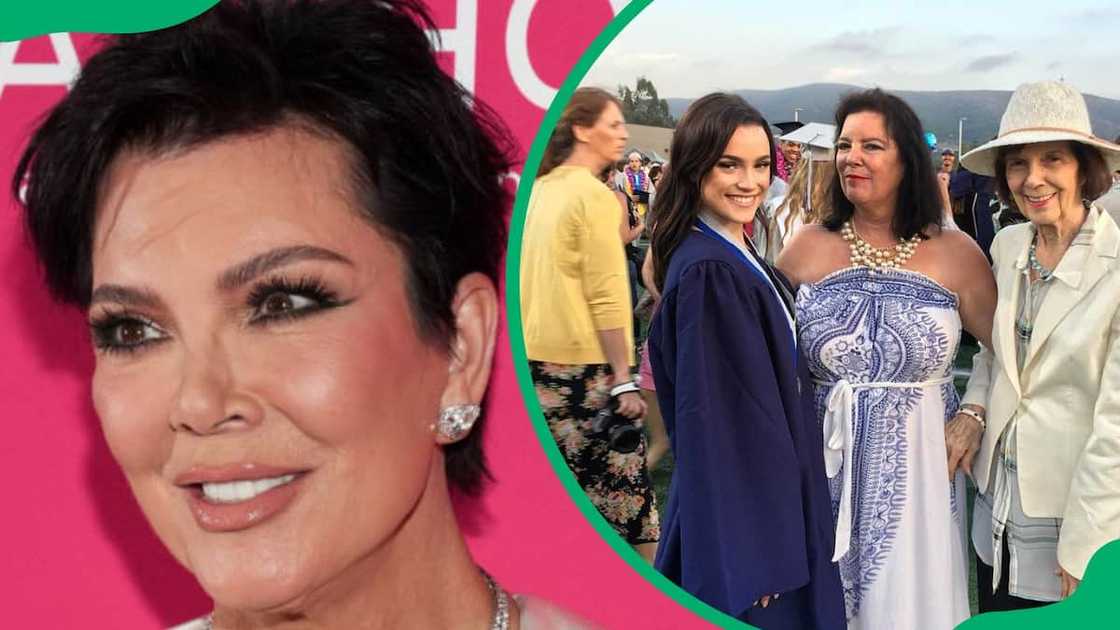 Kris Jenner with her niece, Natalie, her sister, Karen Houghton and her mother, Mary Kris Jenner with her niece, Natalie, her sister, Karen Houghton and her mother, Mary
