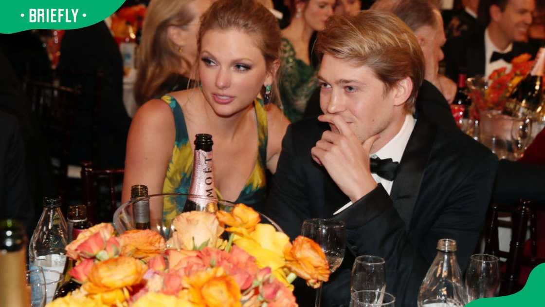 Taylor Swift and Joe Alwyn at the 77th Annual Golden Globe Awards