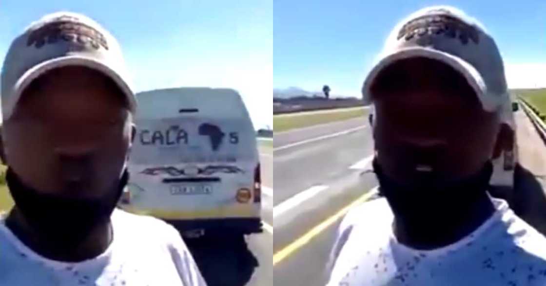 Eish: Taxi Drama as Driver Pulls over After Commuter Short Pay Him Eish: Taxi Drama as Driver Pulls over After Commuter Short Pay Him
