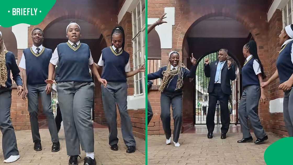 A group of learners and their principal went viral over their zep dance. A group of learners and their principal went viral over their zep dance.