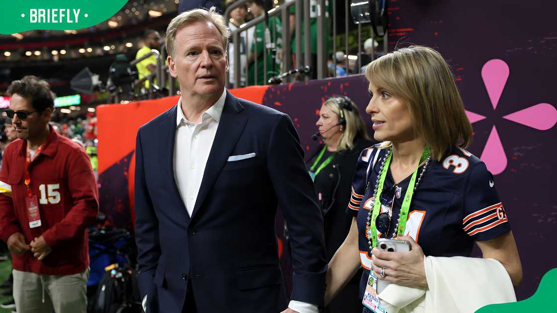 Roger and Jane Goodell at the Super Bowl Roger and Jane Goodell at the Super Bowl