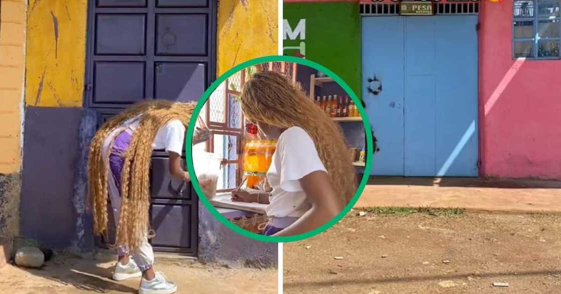 Young woman trends for flexing her life as a CEO of her spaza shop Young woman trends for flexing her life as a CEO of her spaza shop