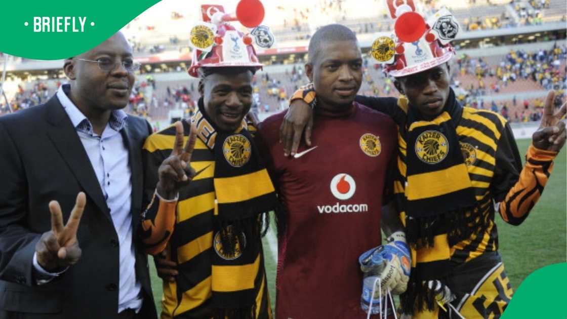 Itumeleng Khune with Kaizer Chiefs fans during his time with the Soweto giants. Itumeleng Khune with Kaizer Chiefs fans during his time with the Soweto giants.