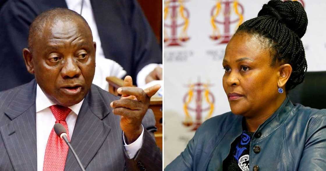 Cyril Ramaphosa, Busisiwe Mkhwebane