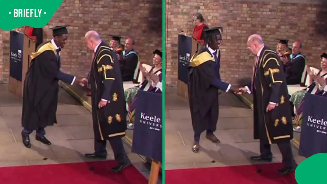 Twin brothers Adrian and Ainsley Dondo graduate with same degree from Keele University Twin brothers Adrian and Ainsley Dondo graduate with same degree from Keele University