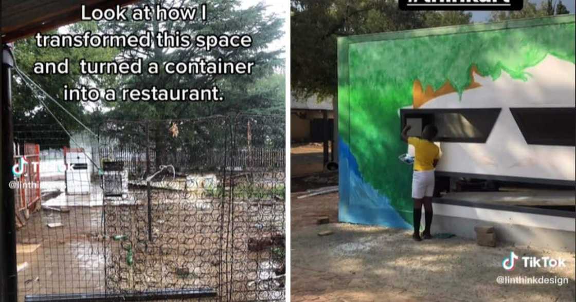 A new restaurant owner opened his business in a shipping container A new restaurant owner opened his business in a shipping container