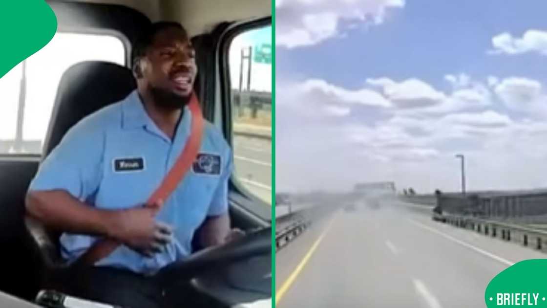 The image on the right was from the dash came footage seconds before the crash The image on the right was from the dash came footage seconds before the crash