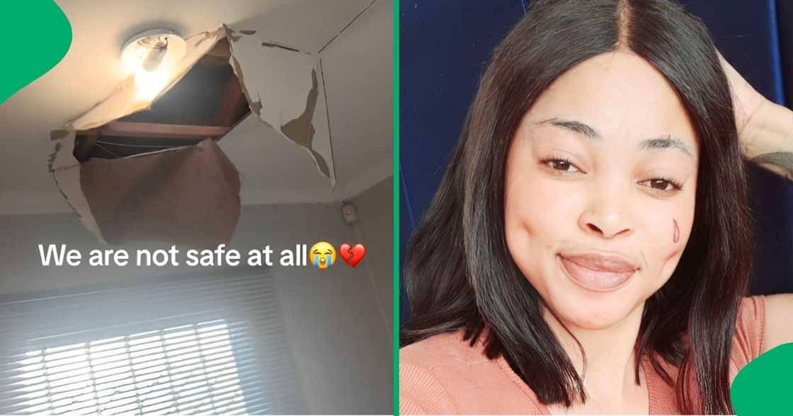 A Johannesburg woman found her house a mess after thieves broke in through the roof.