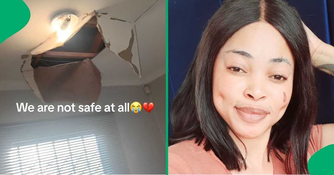 A Johannesburg woman found her house a mess after thieves broke in through the roof. A Johannesburg woman found her house a mess after thieves broke in through the roof.