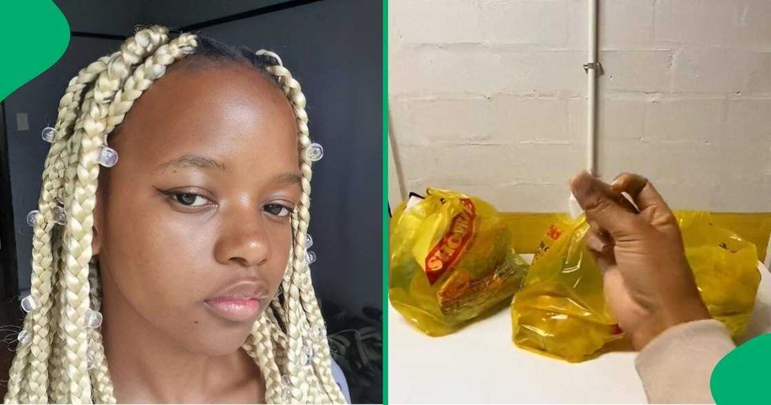 A Cape Town student paid R380 for groceries from Shoprite. A Cape Town student paid R380 for groceries from Shoprite.