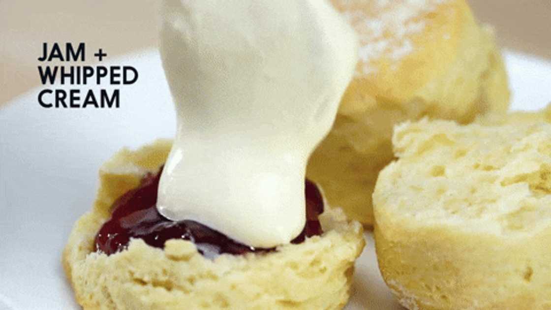 Serve freshly baked scones. Serve freshly baked scones.