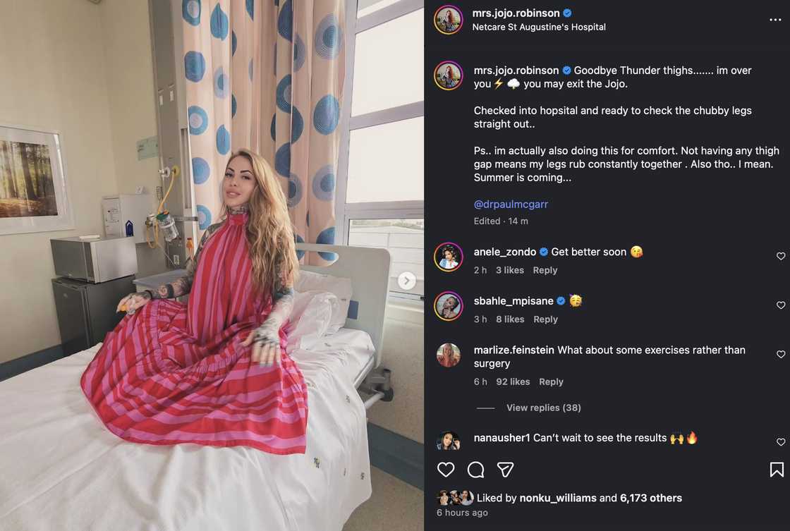 Jojo Robinson spoke about her latest surgery