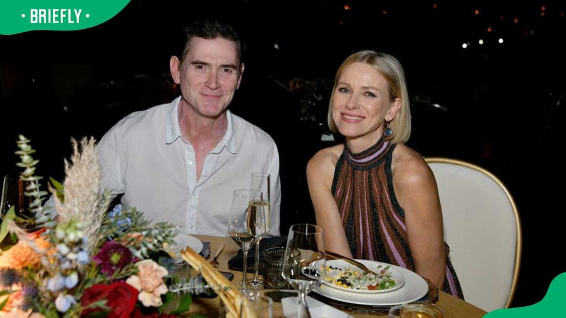 Billy Crudup and Naomi Watts at the 2022 Stripes Launch Party in Pacific Palisades, California