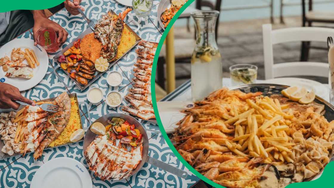 Ocean Basket's delicacies served on plates