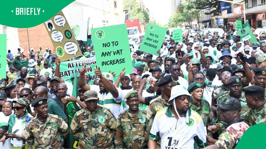 MK Party members taking to the streets in Pretoria