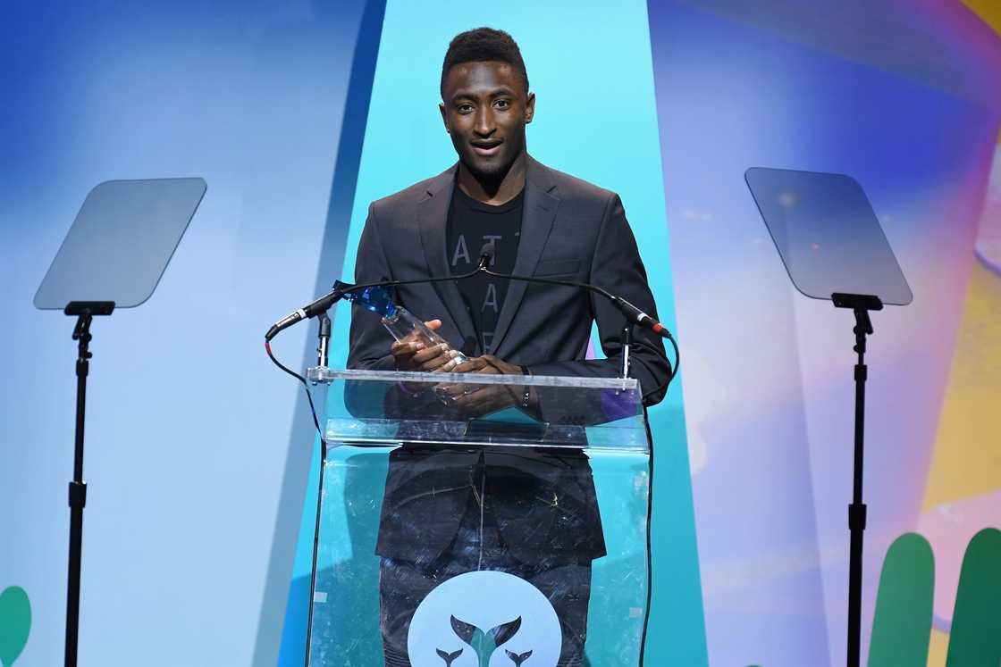 Marques Brownlee during the 10th Annual Shorty Awards in New York City Marques Brownlee during the 10th Annual Shorty Awards in New York City