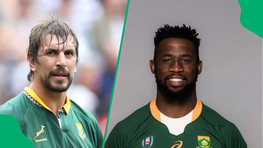 Eben Etzebeth and Siya Kolisi Eben Etzebeth and Siya Kolisi