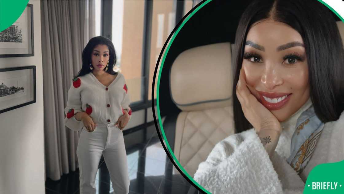 Khanyi Mbau's luxury handbag has fans unconvinced Khanyi Mbau's luxury handbag has fans unconvinced