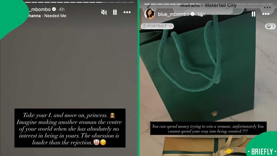 The reported Rolex controversy added another twist to the public fallout between Blue Mbombo and the businessman