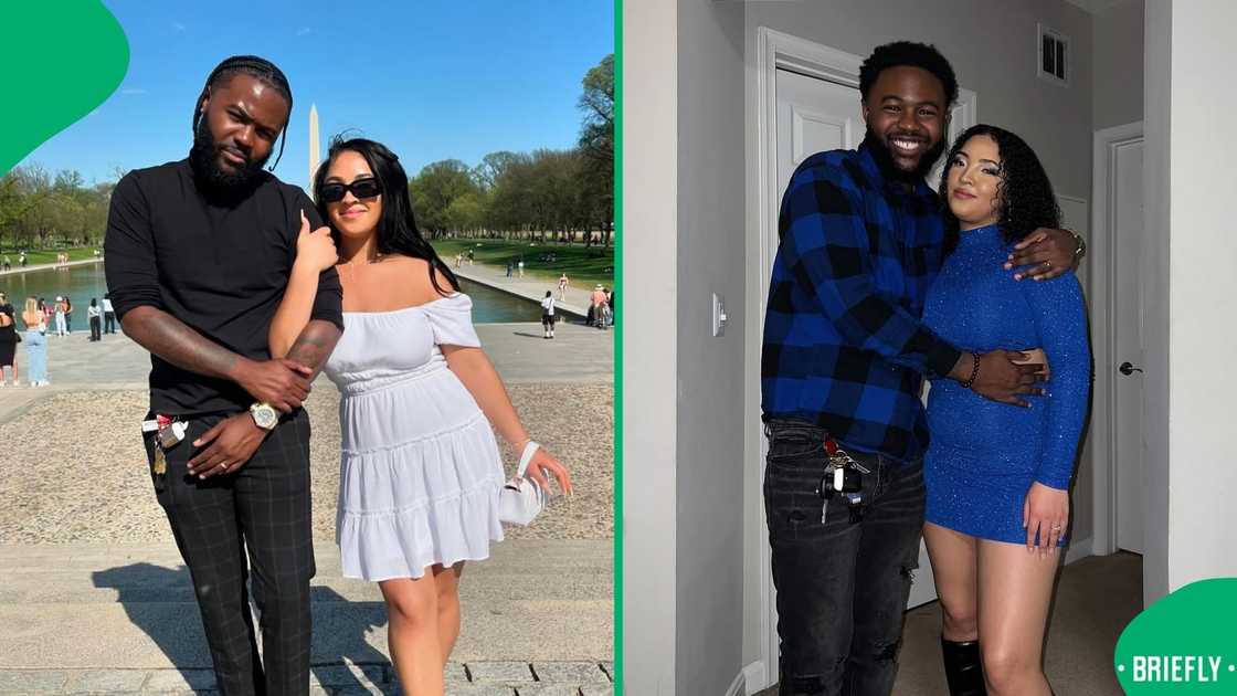 A South African woman gave her American husband pap and vleis. A South African woman gave her American husband pap and vleis.