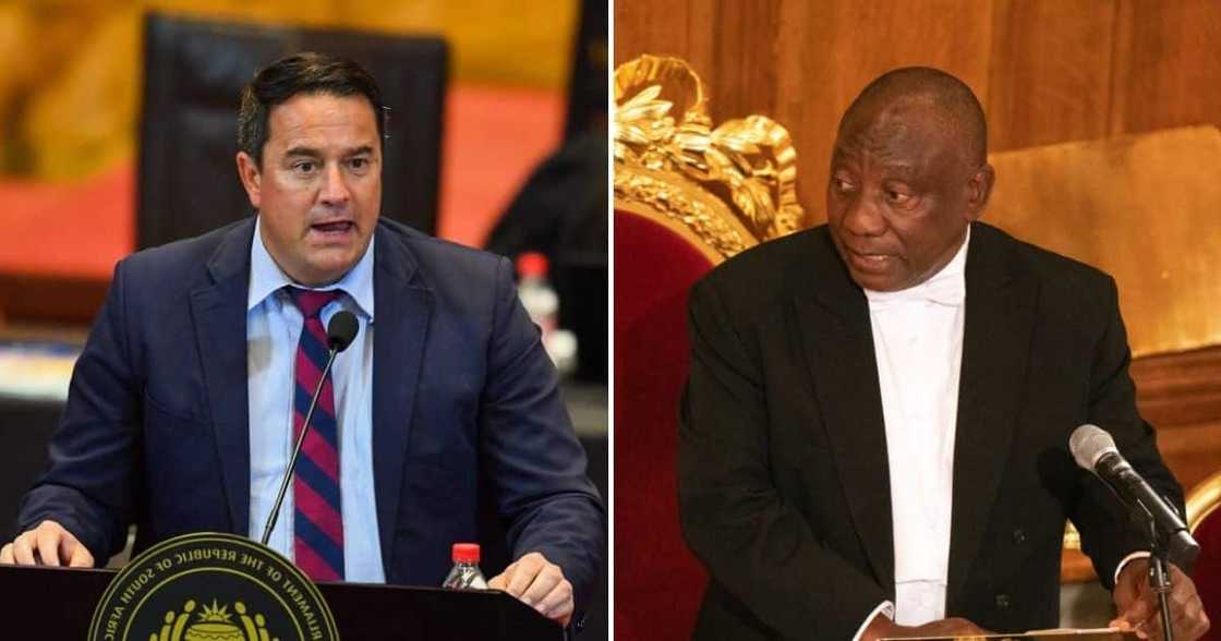 John Steenhuisen slams President Cyril Ramaphosa during Sona debate John Steenhuisen slams President Cyril Ramaphosa during Sona debate