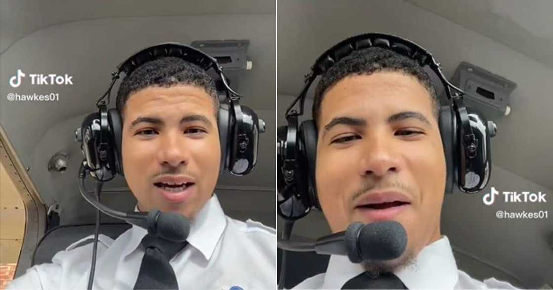 South African pilot makes joke South African pilot makes joke