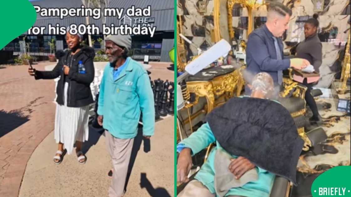 A milestone birthday for an elderly father became a memorable occasion thanks to his daughter’s loving plans