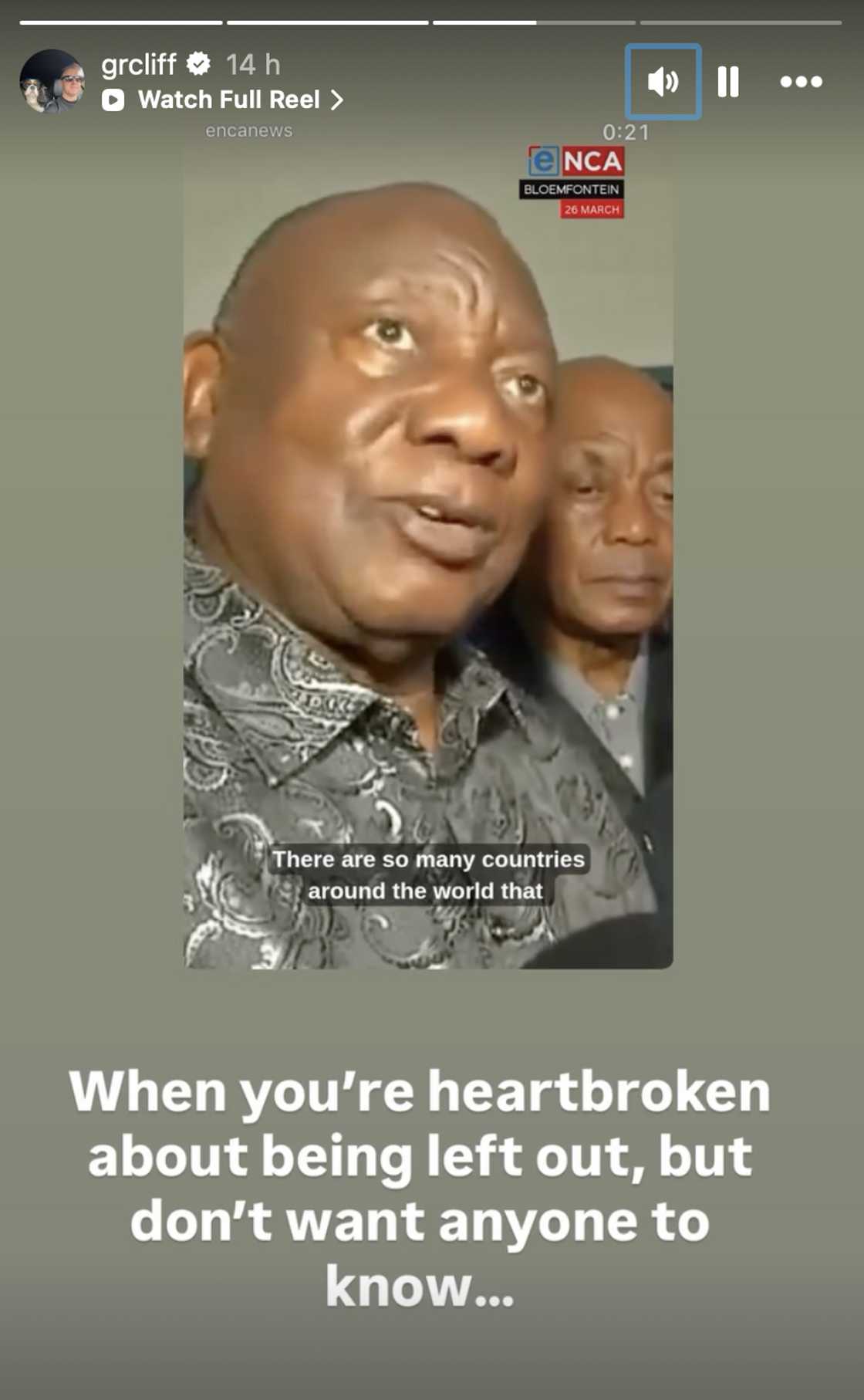 Gareth Cliff weighed in on South Africa being snubbed at the G7 Summit