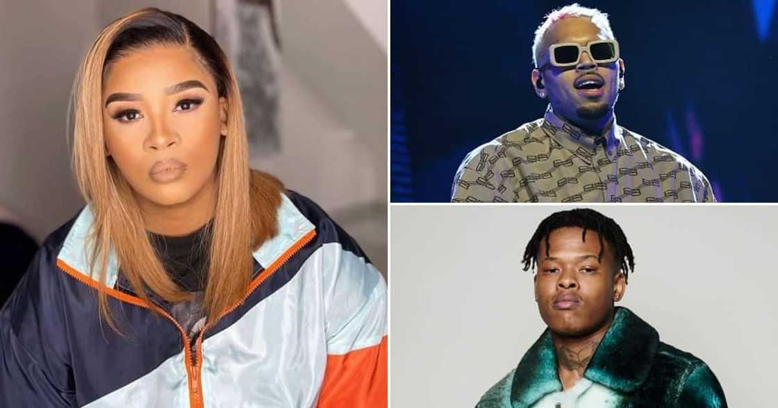 Lady Du, Chris Brown, and Nasty C Lady Du, Chris Brown, and Nasty C