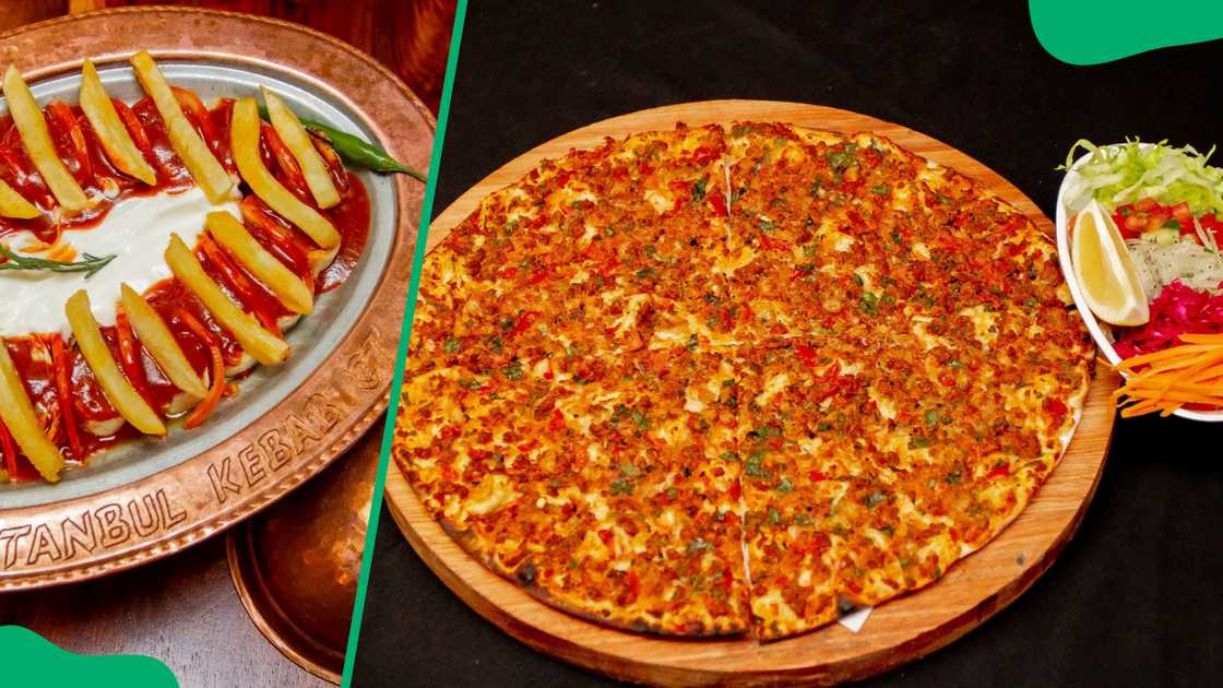 Istanbul Kebab's chips (L) and Lahmacun (R) Istanbul Kebab's chips (L) and Lahmacun (R)