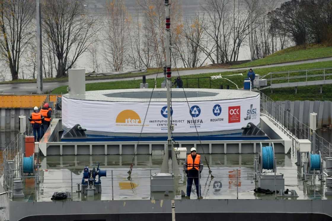 The magnet built under Russian atomic agency Rosatom's supervision will make up the top part of the world's largest "tokamak" -- a fusion device built in France on the same principle that powers our sun The magnet built under Russian atomic agency Rosatom's supervision will make up the top part of the world's largest "tokamak" -- a fusion device built in France on the same principle that powers our sun