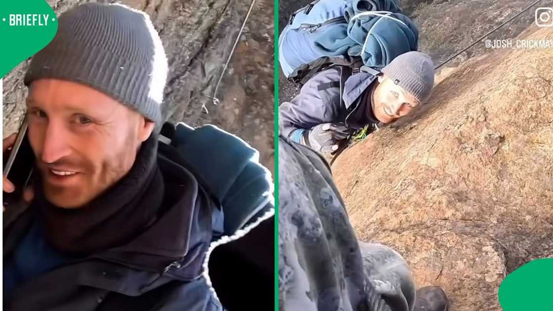A man's telemarketing call while hiking amused many South Africans online.